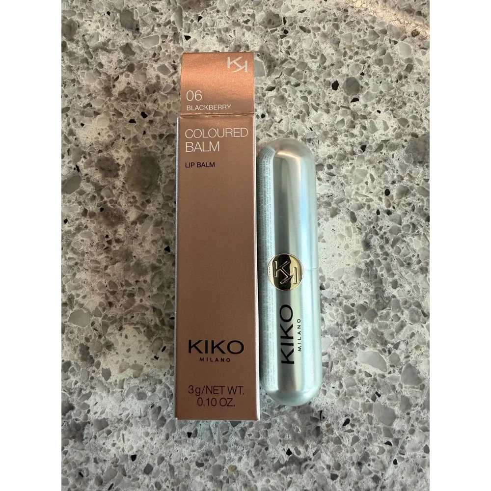 Brand New! NIB!  Kiko Milano Coloured Balm Lip Balm 06 BlackBerry‎ 3g/.10 oz
